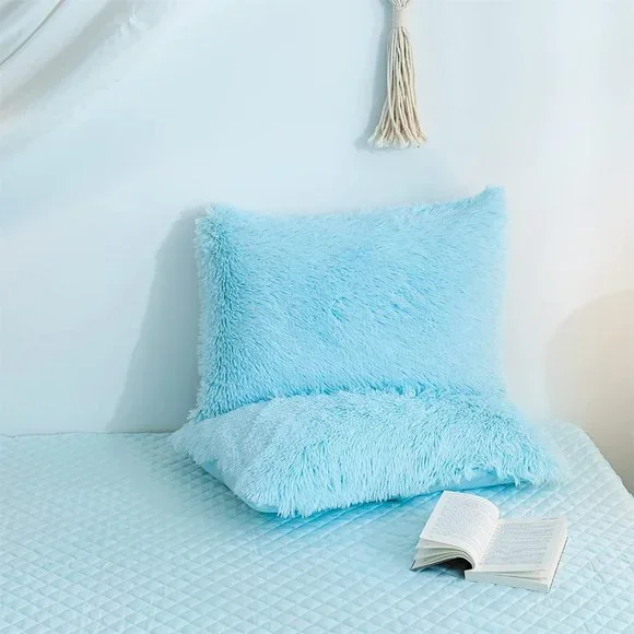 - New Luxury Faux Fur Duvet Cover,Cute Plush Comforter Set (1 Faux Fur Duv… - Picture 4 of 14